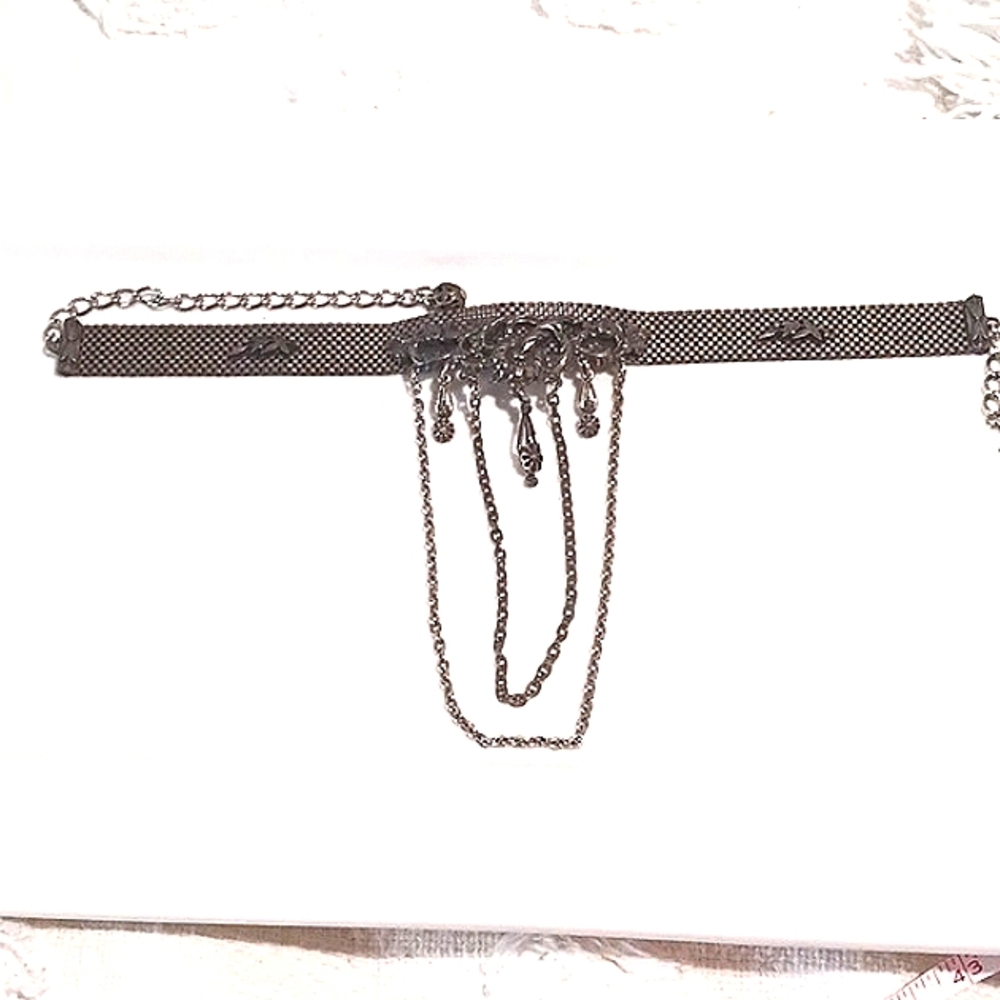 Gorgeous Vintage Mesh Ornate 💜 Choker Necklace ⚜️ - Picture 6 of 10